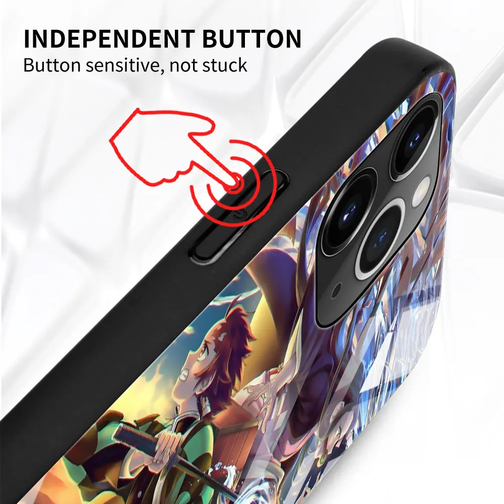 Чехол из закаленного стекла для Apple iPhone 11 12 Pro 7 XR X XS Max 8 6 6s Plus SE 2020 13 Tampa | Мобильные
