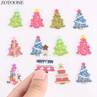 zotoone diy handmade wooden christmas tree buttons noel accessories scrapbooking for coat diy craft decoration button e