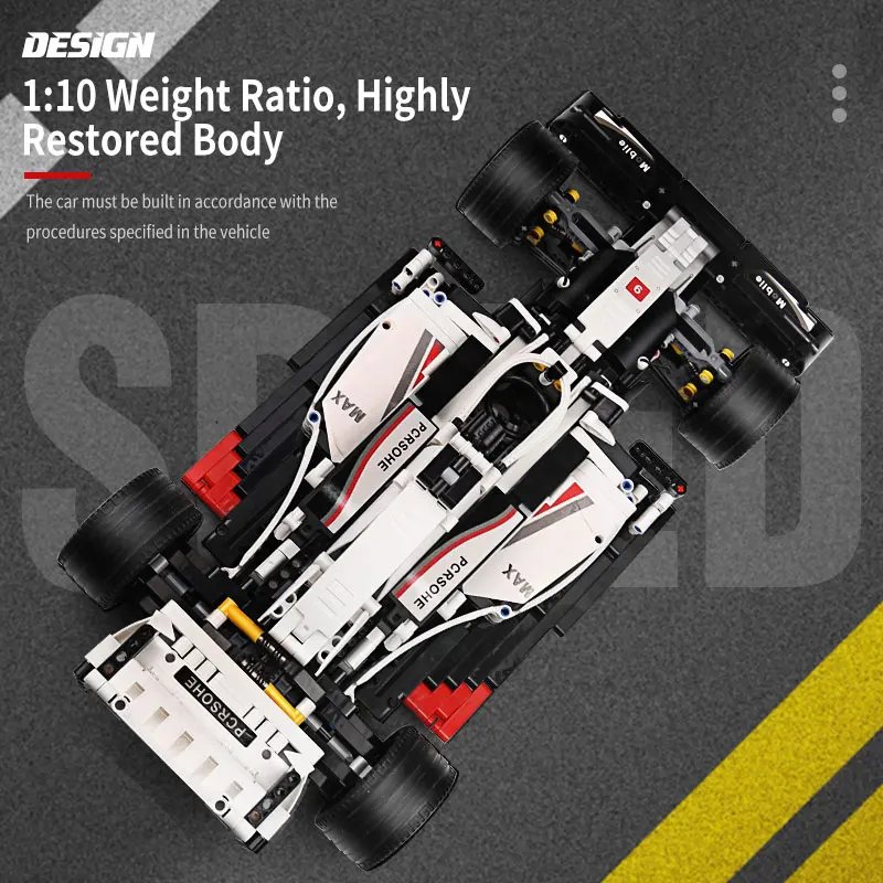 Форма KING 13117 Technic RC F1 гоночный автомобиль строительные блоки кирпичи образование