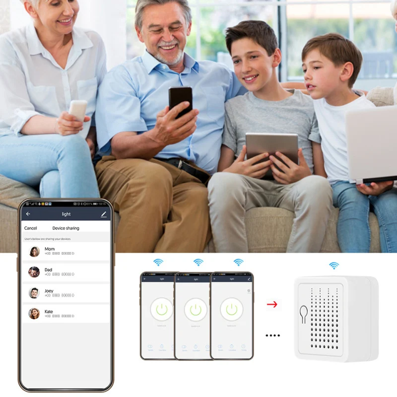 

Смарт-выключатель с таймером и поддержкой Wi-Fi, 16 А