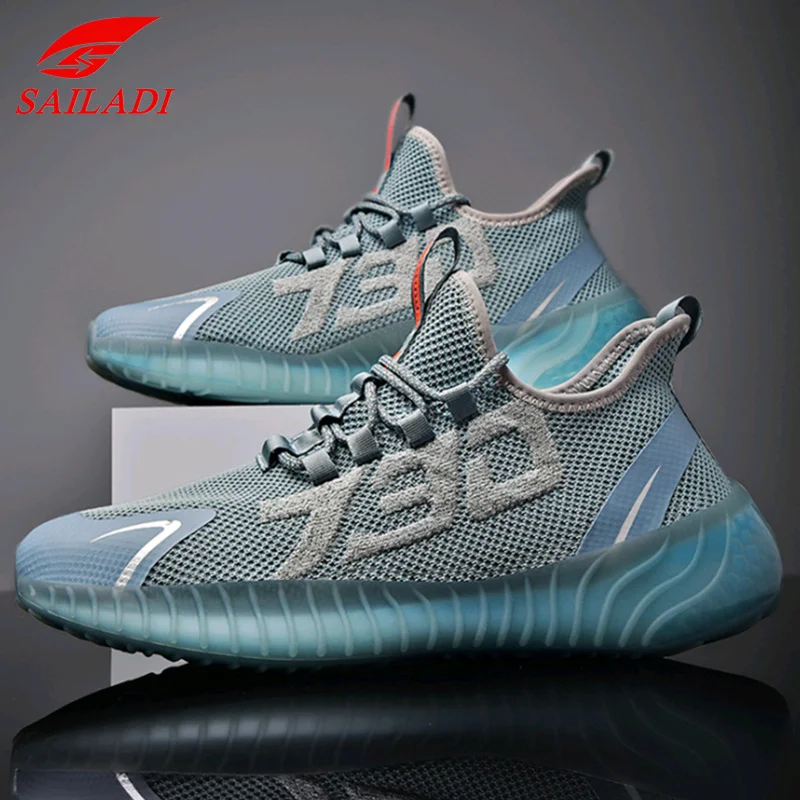 

Sailadi Running Shoes Men Breathable Casual Popcorn Night glow 730 Sports Shoes Outdoor Fitness Training Walking Sneakers SX730
