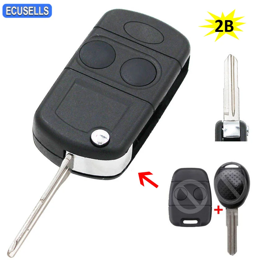 Двухкнопочный складной чехол для дистанционного ключа Land Rover Defender Discovery Freelander 100