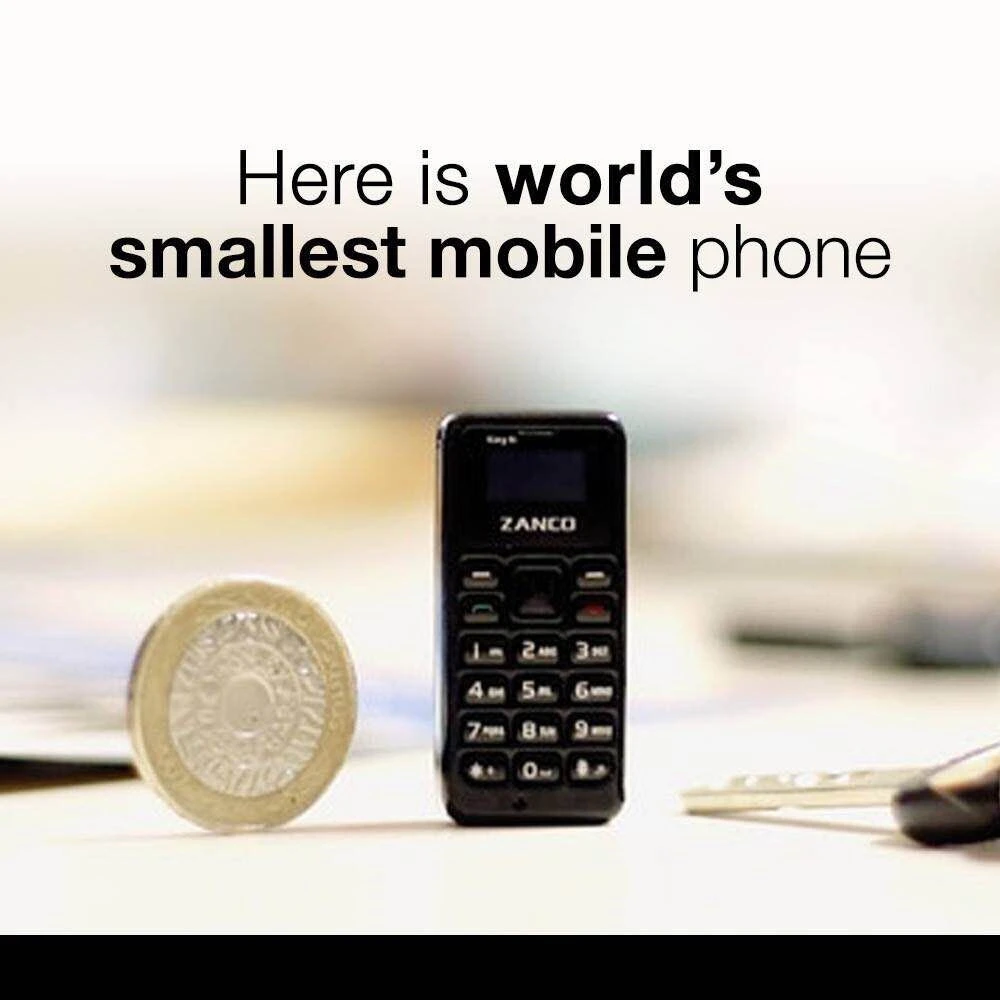 Миниатюрный мини-телефон Zanco Tiny T1 X 10 в мире маленький телефон с bluetooth купить
