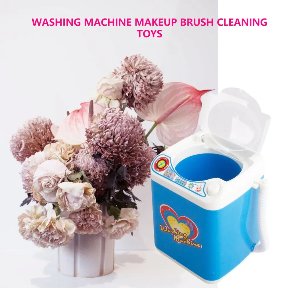 

Children'S Simulation Electric Washing Machine Makeup Brush Cleaning Machine Children'S Early Education Toys