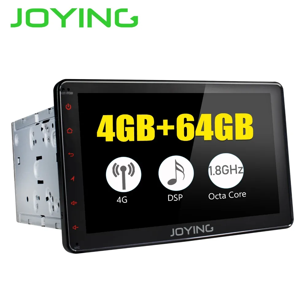 JOYING, 2 Din, 8 дюймов, Android 8,1, автомобильный стерео процессор Intel, 8 ядер, 4 Гб+ 64 ГБ, универсальный сенсорный экран, автомобильная магнитола, gps навигация, Wifi, Bluetooth