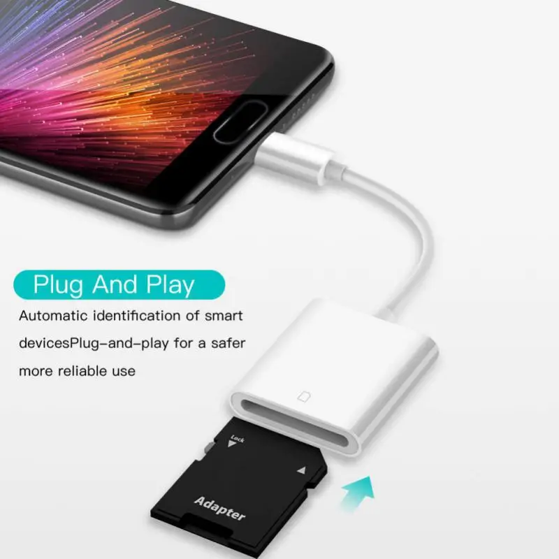 Usb type C-sd-карта для камеры считыватель карт OTG Кабель-адаптер мобильного телефона