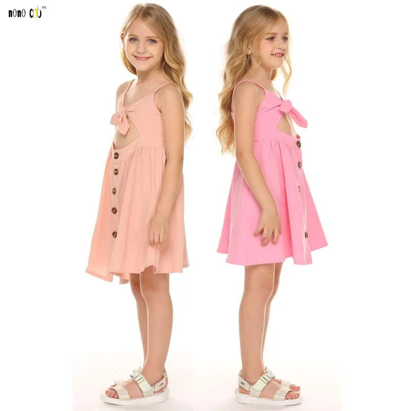 Fashion Summer Girl Dress Princess Party Rapunzel Frocks Elegant Hollow-out Casual Sleeveless Kids Dresses For | Детская одежда и