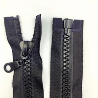 2pcs 10 27 5 47 inch bulk separating resin jacket zippers for sewing coats jacket zipper black molded plastic zippers