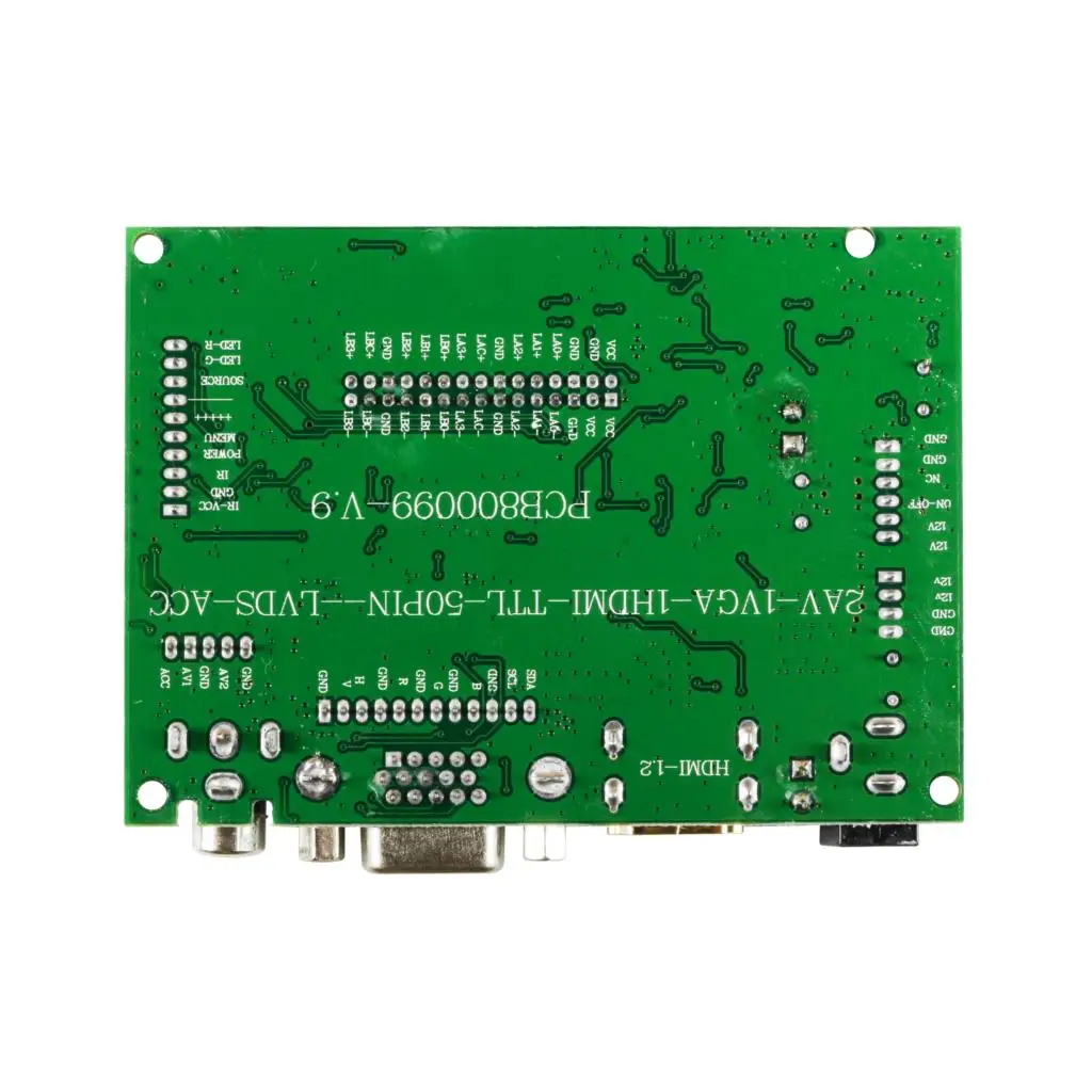 Плата контроллера с ЖК-дисплеем TTL LVDS HDMI VGA 2AV 50 PIN для AT070TN90 автоматическая