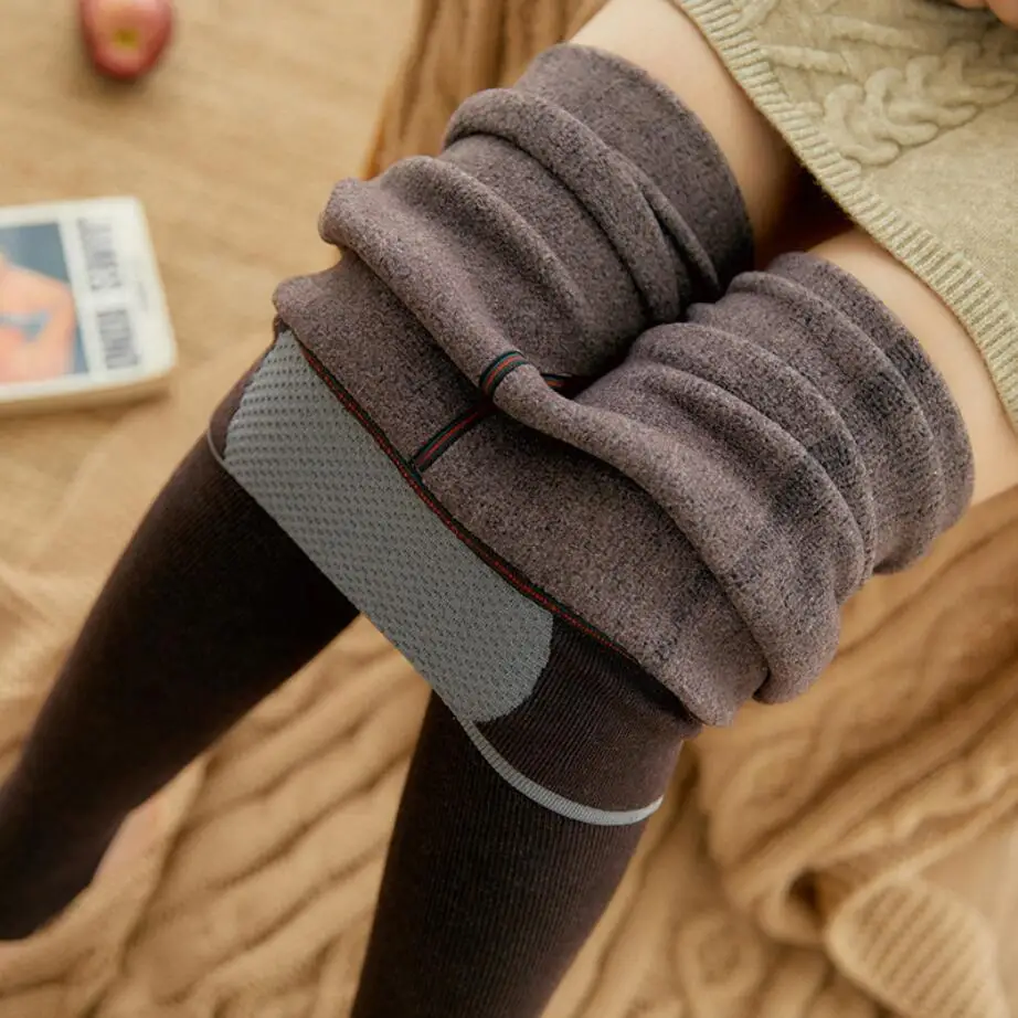 Модные теплые зимние бархатные плотные женские колготки 6 цветов 390 г пикантные