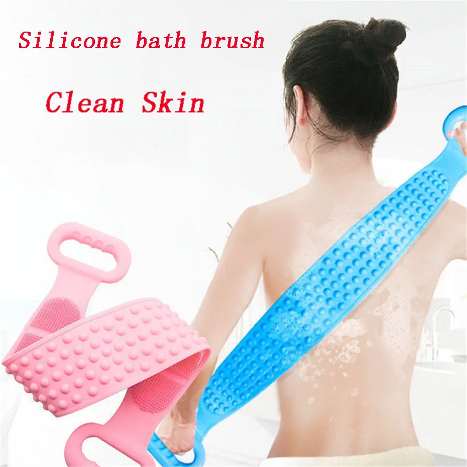 

Магия силиконовые щетки банные полотенца натирания угревой сыпи, черная грязь пилинг массаж тела Душ на скруббер кожи чистые щетки Ванная к...