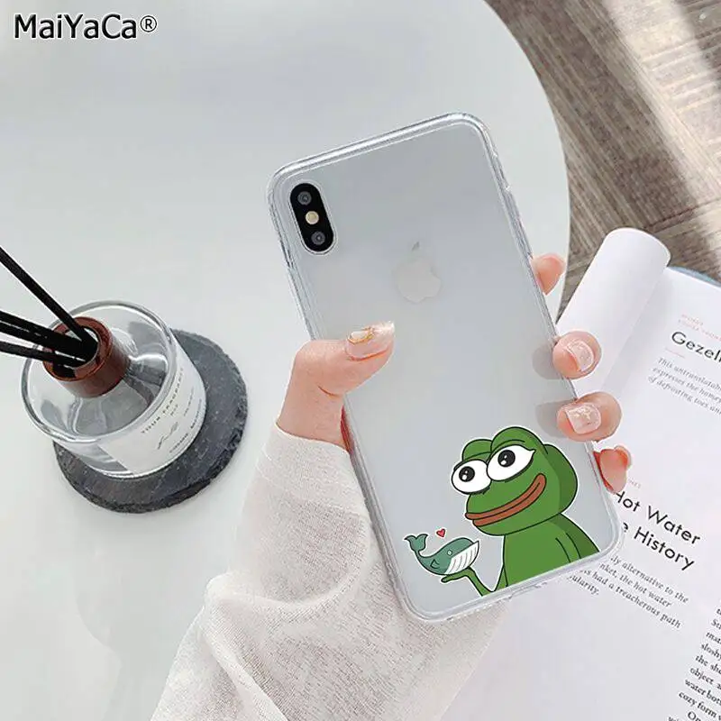 MaiYaCa Sad Frog pepe meme ТПУ мягкий чехол для телефона Fundas чехол для iPhone 11 pro XS MAX 8 7 6 6S Plus X 5 5S SE XR