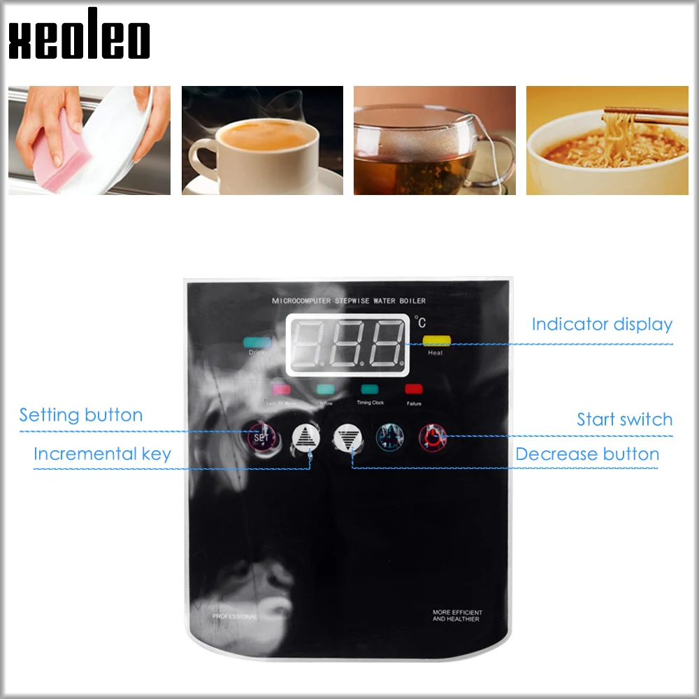 Xeoleo коммерческий 60л водяной Диспенсер машина горячей воды 180л/ч водонагреватель