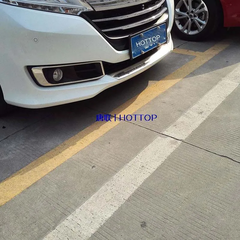Стайлинг автомобильной крышки для Honda Odyssey 2015 2016 из нержавеющей стали передняя