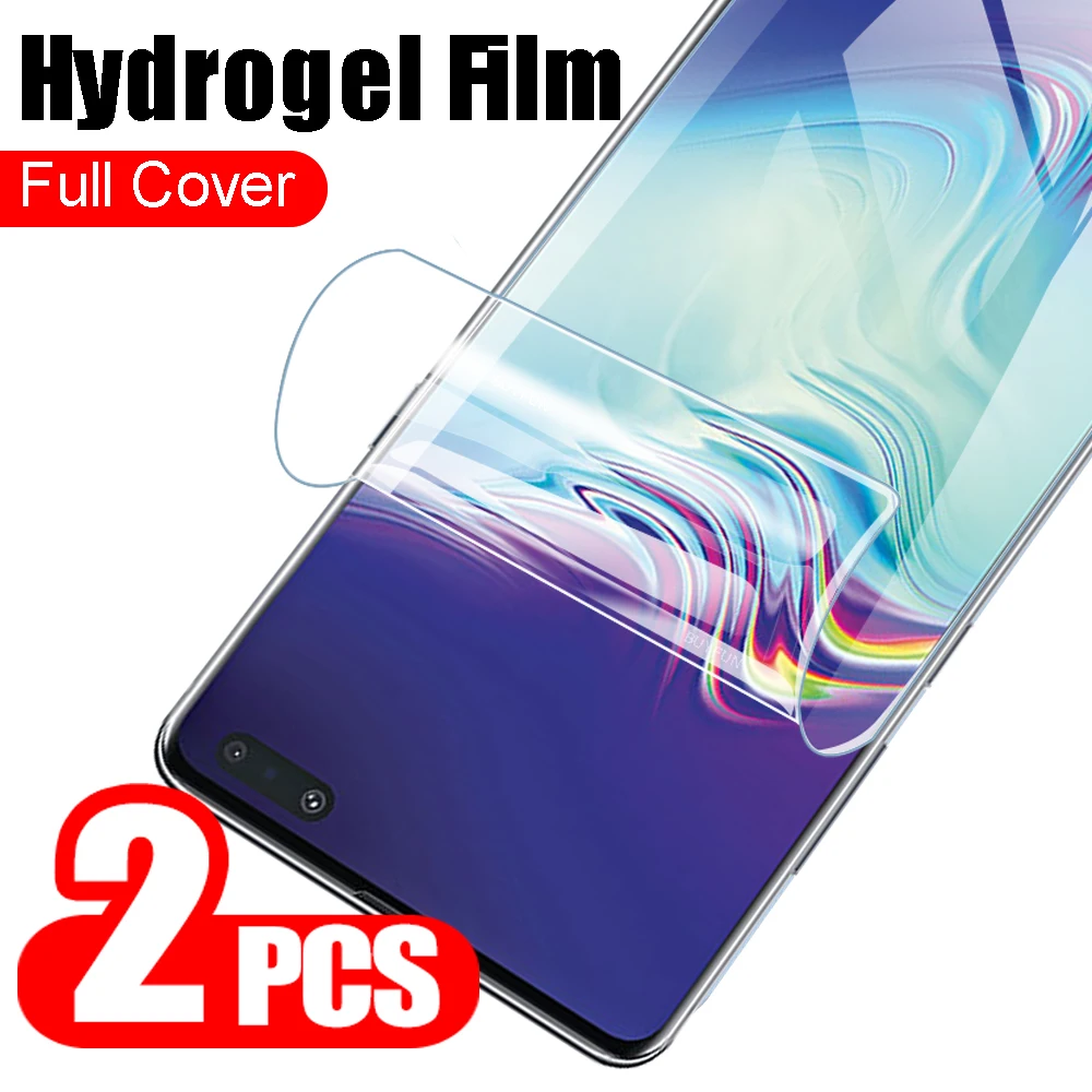 

2Pcs Full Cover Screen Protector Hydrogel Film For Samsung S10 5G Protective Film Not Glass For Samsung S10 S10e S10Plus S10Lite