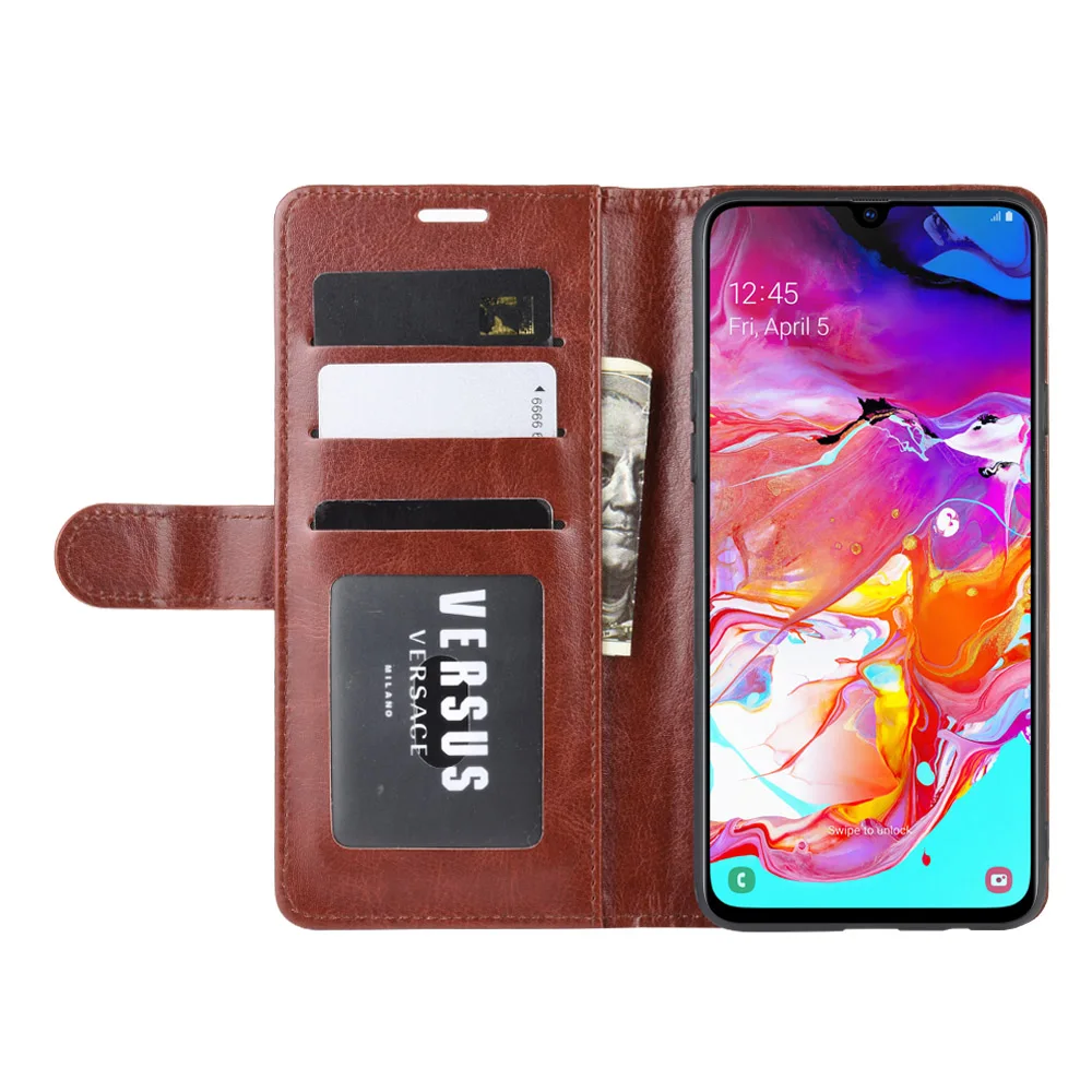Кожаный чехол для samsung Galaxy A10 A20 A30 A40 A50 A60 A80 A90 откидная крышка бумажник чехол для samsung 50 S A2 Core чехол A10e