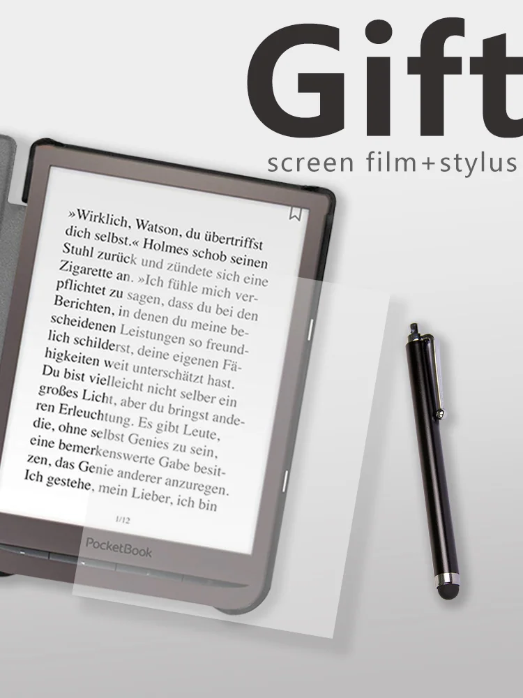 Чехол-обложка с шелковым принтом для PocketBook 740 InkPad 3 7,8 дюймов электронная книга+ подарок