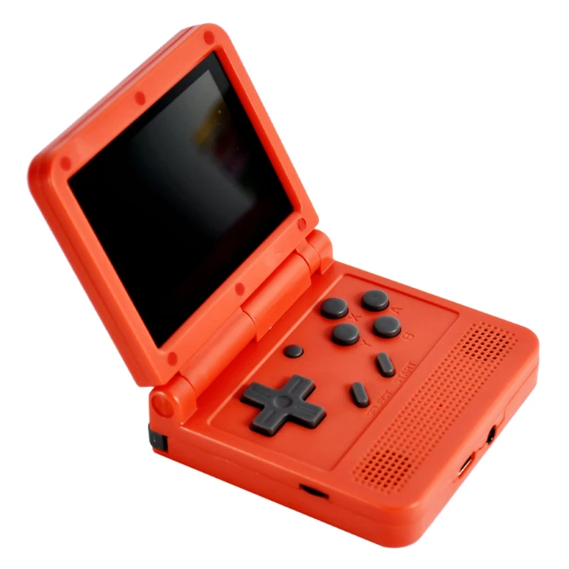 

V90 3-inch IPS screen Flip Handheld console dual game console 2000 Games For kid