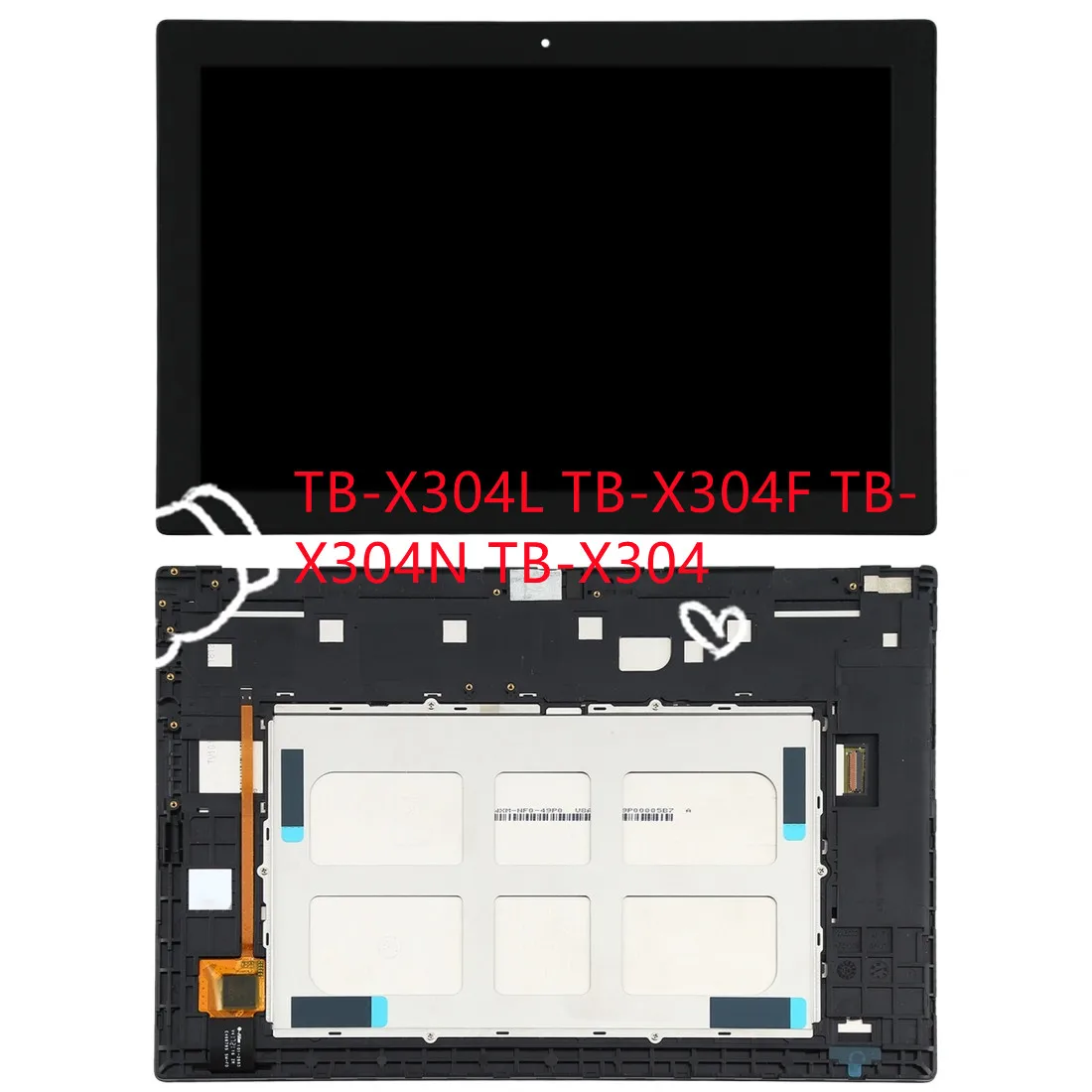 

10,1 'для планшета Lenovo Tab 4 ТБ-X304 TB-X304L TB-X304F TB-X304N TB-X304 ЖК-дисплей + сенсорный экран с цифровым преобразователем в сборе + рамка