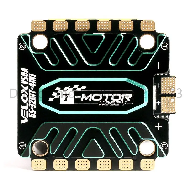 

T-Motor VELOX V50A 50A 32 бит BLHELI32 4 в 1 бесщеточный ESC 3-6S LIPO 30x30 мм для FPV контроллера свободного полета, запчасти для самостоятельной сборки