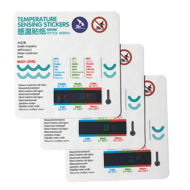 

Baby Bath Water Temperature Measuring Card Sticker Bathtub Pool Cartoon Temperature Card Baby Bath Water Temperature Stickers