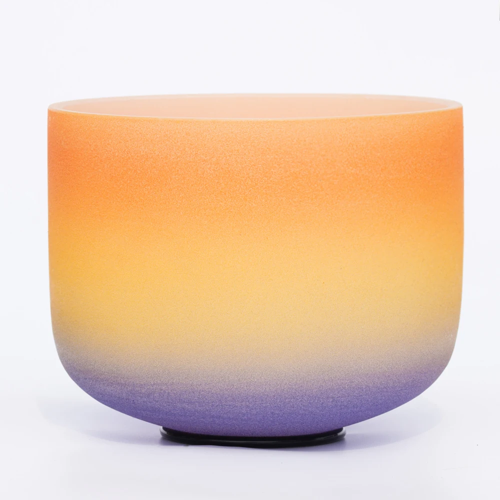 8 &quotNote D пупка чакра радужные цветные матовые кварцевые хрустальные поющие