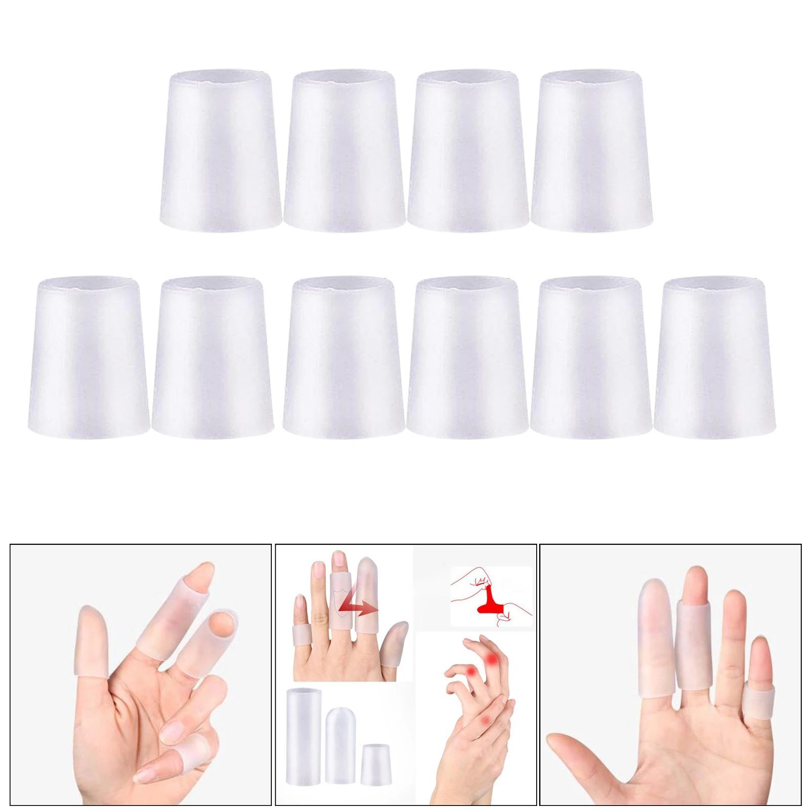 5 пар многоразовых подушечек для пальцев Вэнь защита ходьбы от боли в пальцах