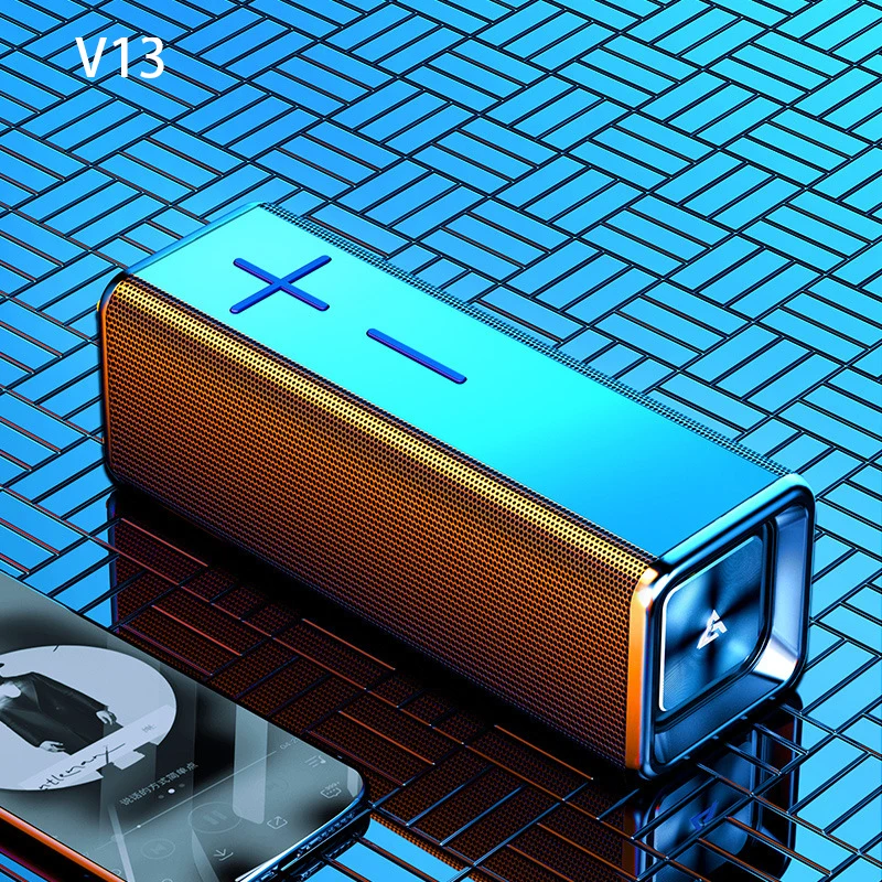 

V13 Bluetooth Speaker Subwoofer Home Wireless Portable TWS Series HIFI Sound Quality Bluetooth 5.0 Speaker 20 Hours Play Time