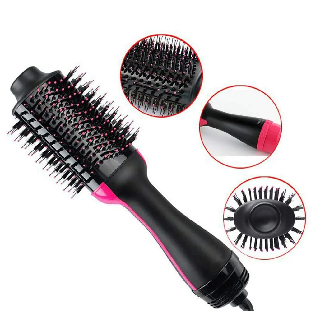 

Professional Hair Dryer Brush 2 In 1 Hair Straightener Curler Comb Electric Blow Dryer With Comb Hair Brush Roller Styler