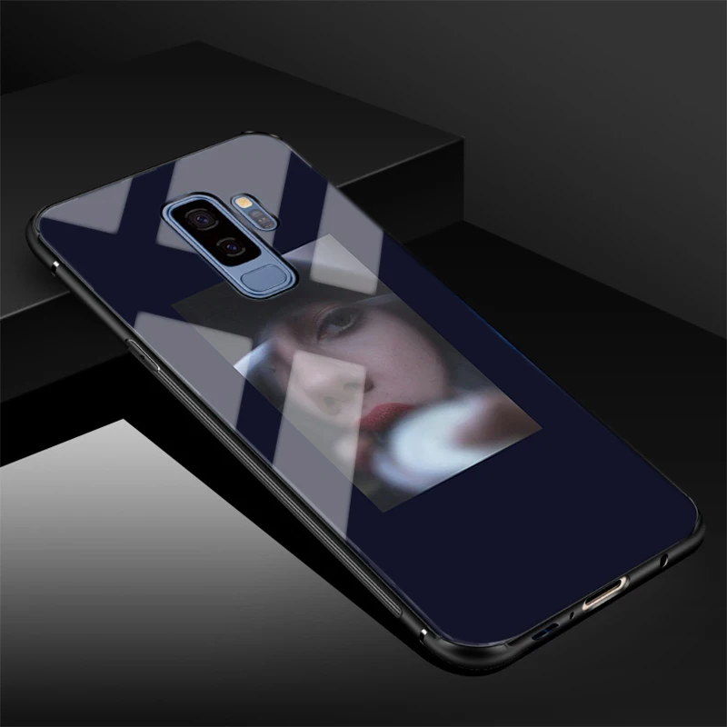 Чехол из закаленного стекла под кожу для телефона Samsung Galaxy S8 S9 S10 S20 PLUS J8 J6 J4 2018 NOTE 8 9