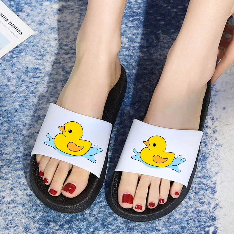

Cute duck Slippers Women Summer Beach Sandals Eva Flip-flops ladies indoor Slides Slipper Female Shoes woman Flat Sandals