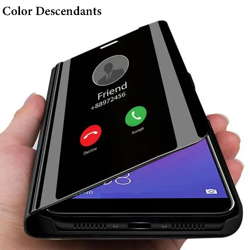 

Leather Flip Case for Samsung Galaxy M30 M305 M305F SM-M305F 6.4'' Magnetic Smart Mirror Case for Samsung m30 Galaxy M30 Cover