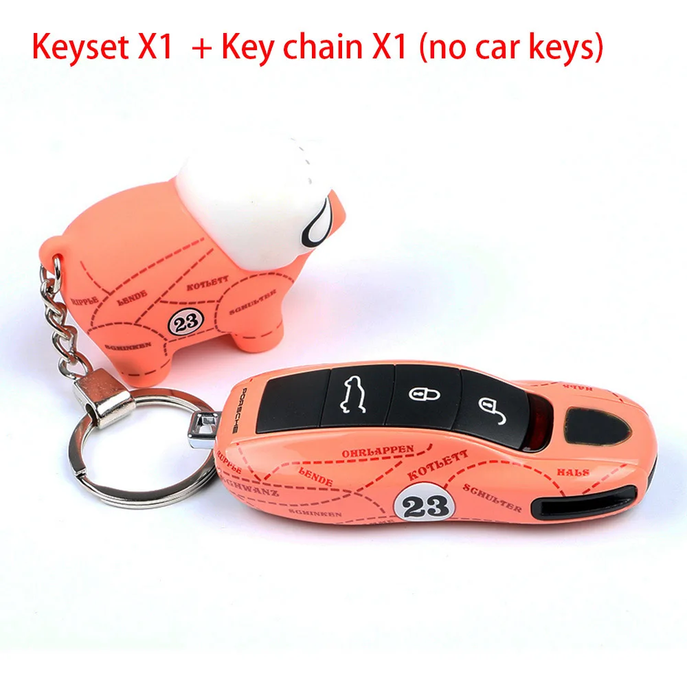N car key case for porsche macan cayenne panamera 718 2011 2012 2013 - Название цвета: N