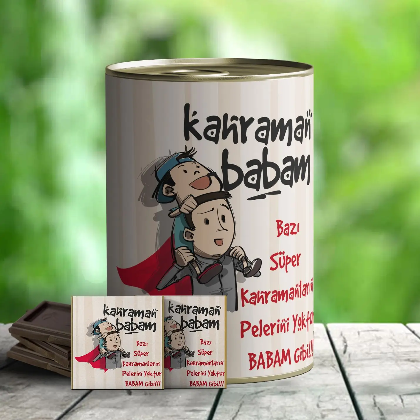 

Hero Dad Gift Chocolate Canned