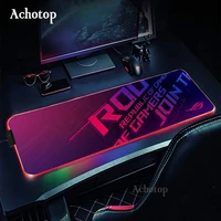 rgb rog mouse pad gaming computer mousepad rgb large mouse mat gamer mousepad carpet led mouse pad play desk mat with backlit