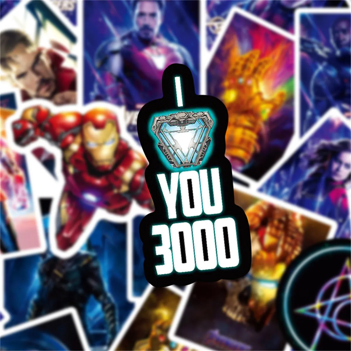 50 шт. Marvel Мстители супер наклейки Герои шаблон наклейка для скейтборда гитары багажа мотоцикла автомобиля телефона ноутбука стикер