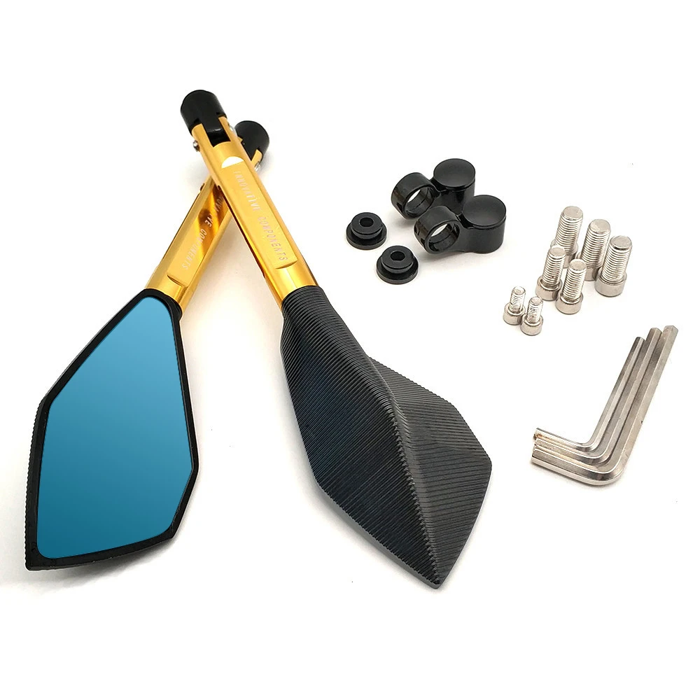 Мотоциклетные зеркала заднего вида универсальные аксессуары для Kawasaki ZXR400 ZZR600 ZX10R