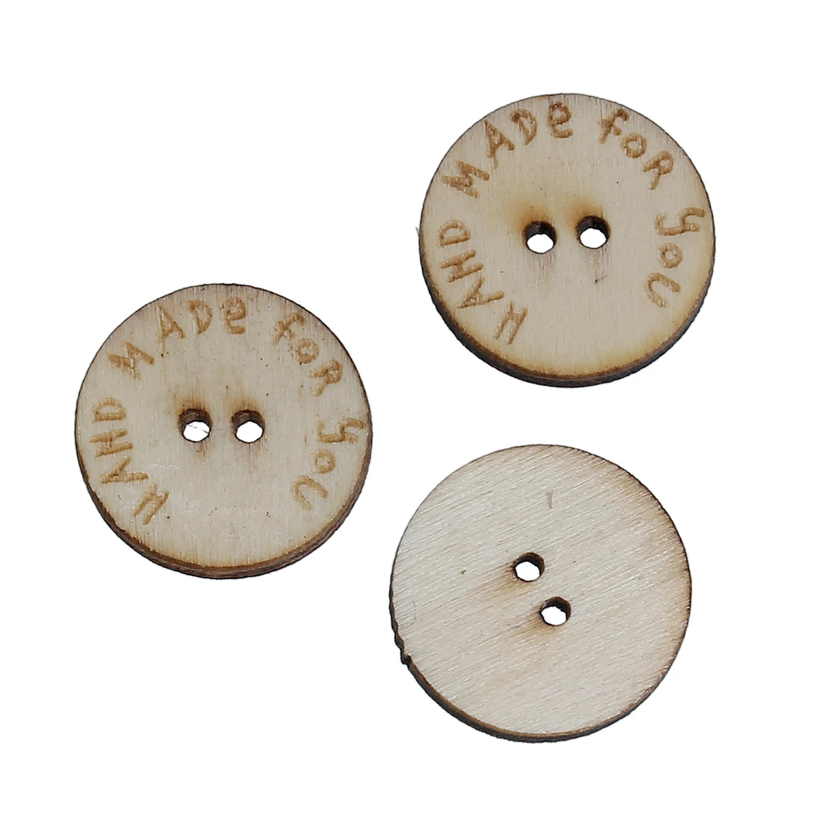 50PCs Handmade Round Wooden Buttons For Needlework DIY Decorative Crafts Clothes Scrapbooking Sewing | Дом и сад