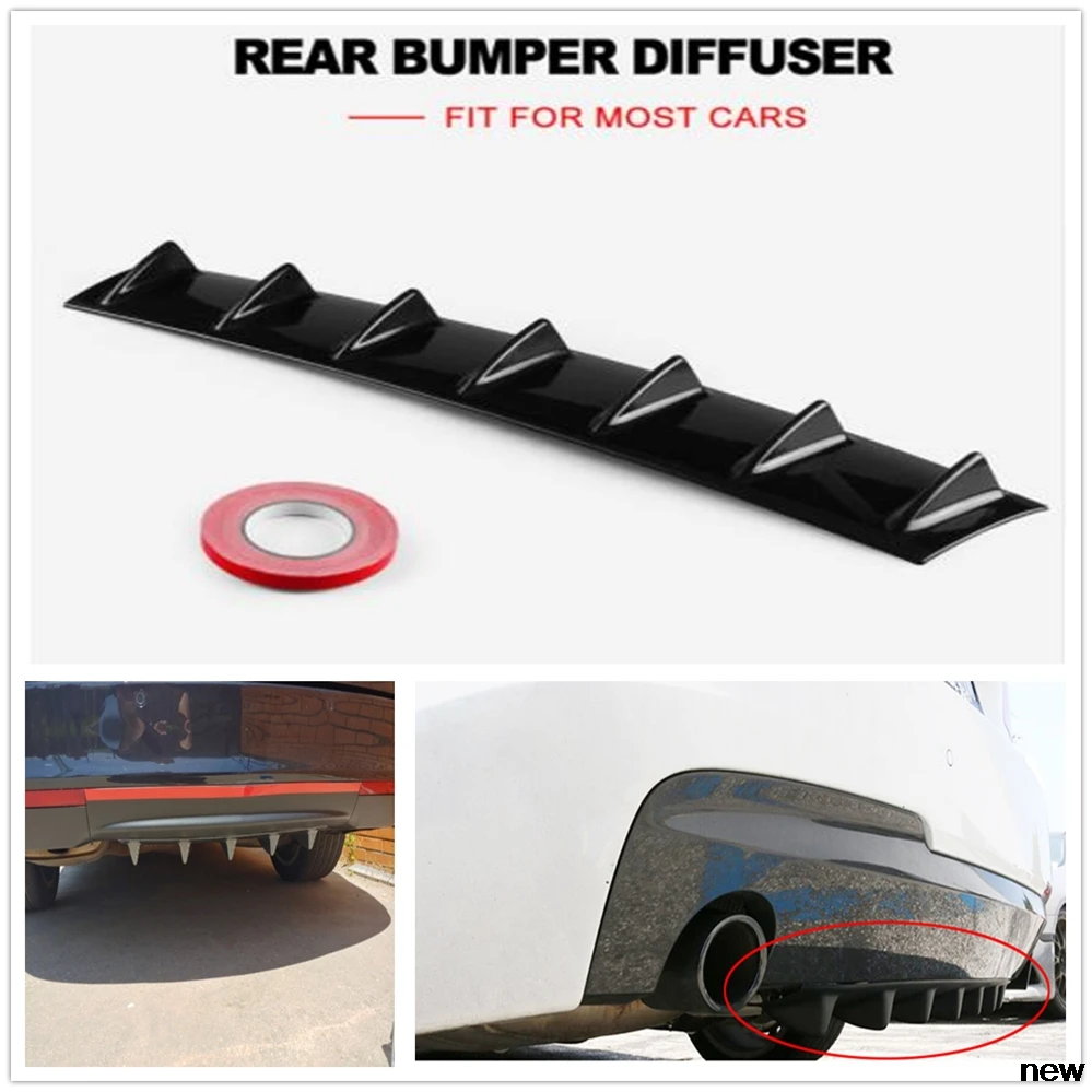 Автомобильный задний бампер для губ ABS air shark Toyota Tacoma Tercel Tiara Van Venza Yaris Hiace Prius V Hilux Land