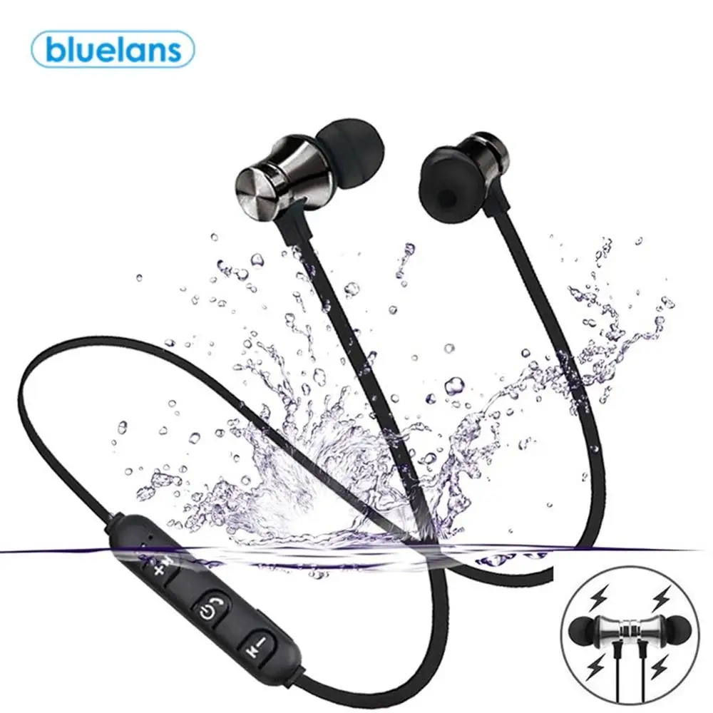 

Magnetic Adsorption Wireless Bluetooth 4.2 In-Ear Earphone Sports Headphone Stereo Earpiece Fone De Ouvido For Phone