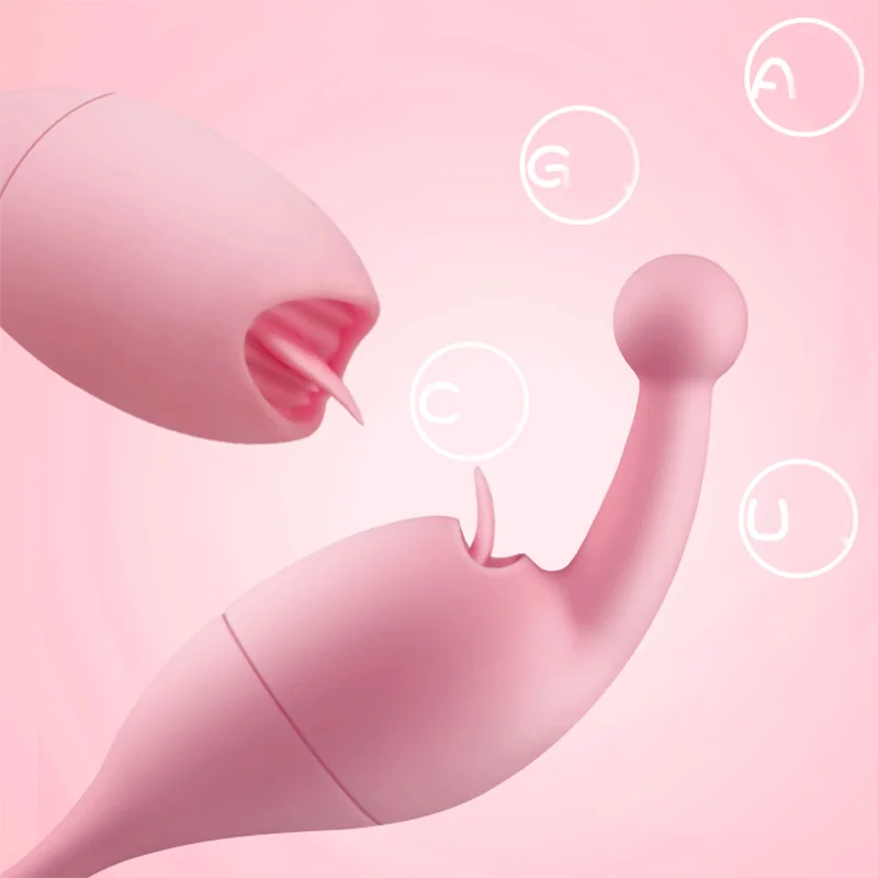 2019 Оральный языковой вибратор взрослые игрушки пары женский стимулятор USB двойной прыгающий яичко вакуумный массажер DC116.