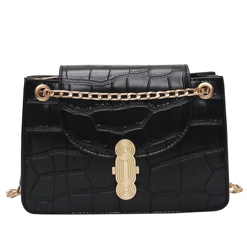 

Дизайнерские простые сумки на плечо с клапаном для женщин, зима 2021, роскошная сумка через плечо с цепочкой и замком, женская модная маленька...