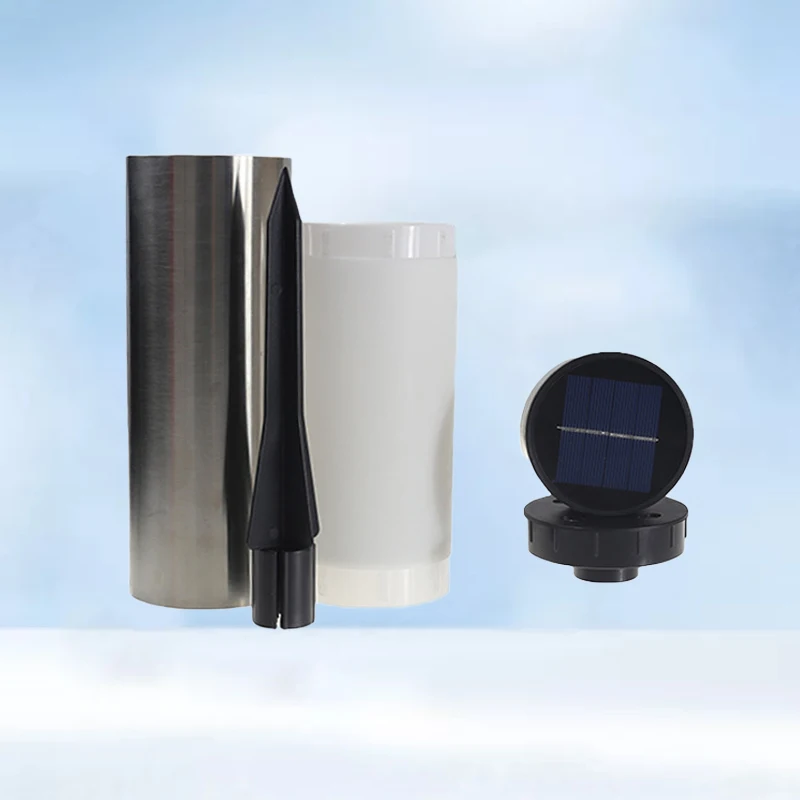 

Solar LED Light Cylindrical Landscape Lamp Lawn Black Pillar Garden Decoration Light Outdoor Ground Lamp for Street Path Patio