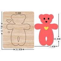 diy new bear wooden dies cutting dies for scrapbooking multiple sizes v 520