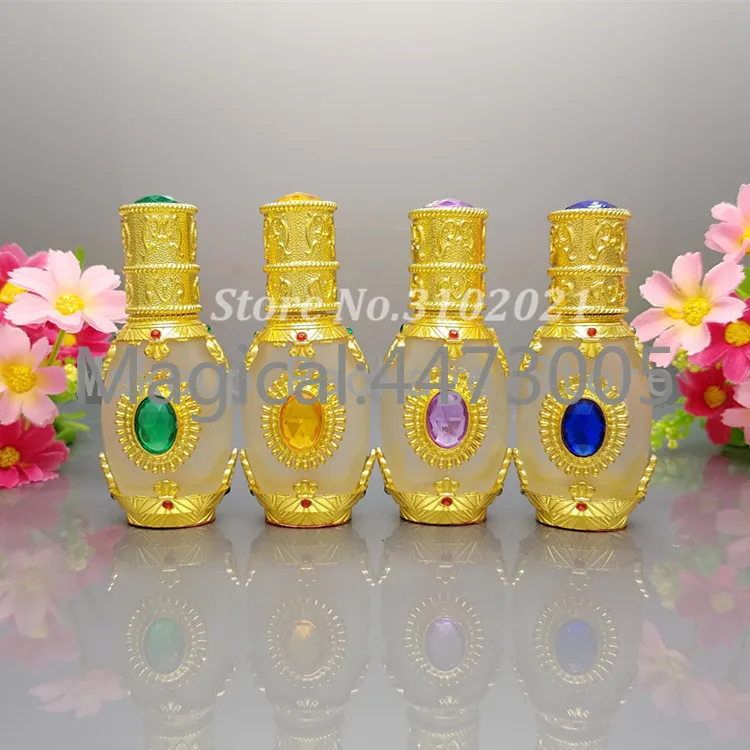 1/6/20pcs 12-15ml Empty Beauty Perfume Pigment Metal Bottle Essential Oil Glass Crystal Makeup Refillable Container High Quality | Красота и