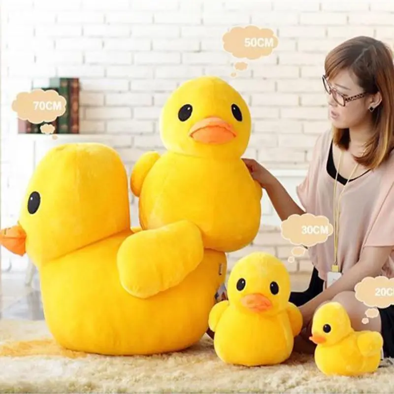 

Plush Yellow Duck Soft Stuffed Animal Toy Pillow Sofa Furnishings Cushion Children Girls Birthday Xmas Gift