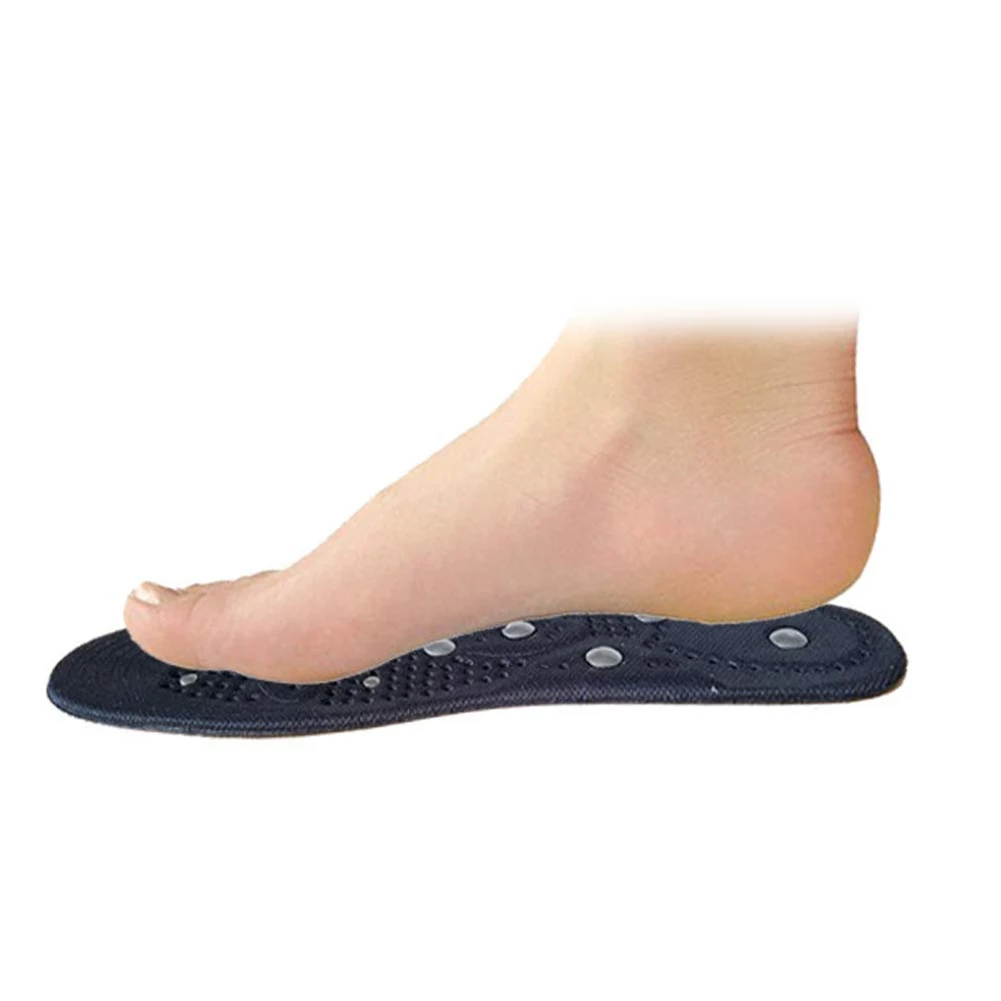 1 пара магнитный массаж ног стельки для похудения поддержка свода стопы обувь