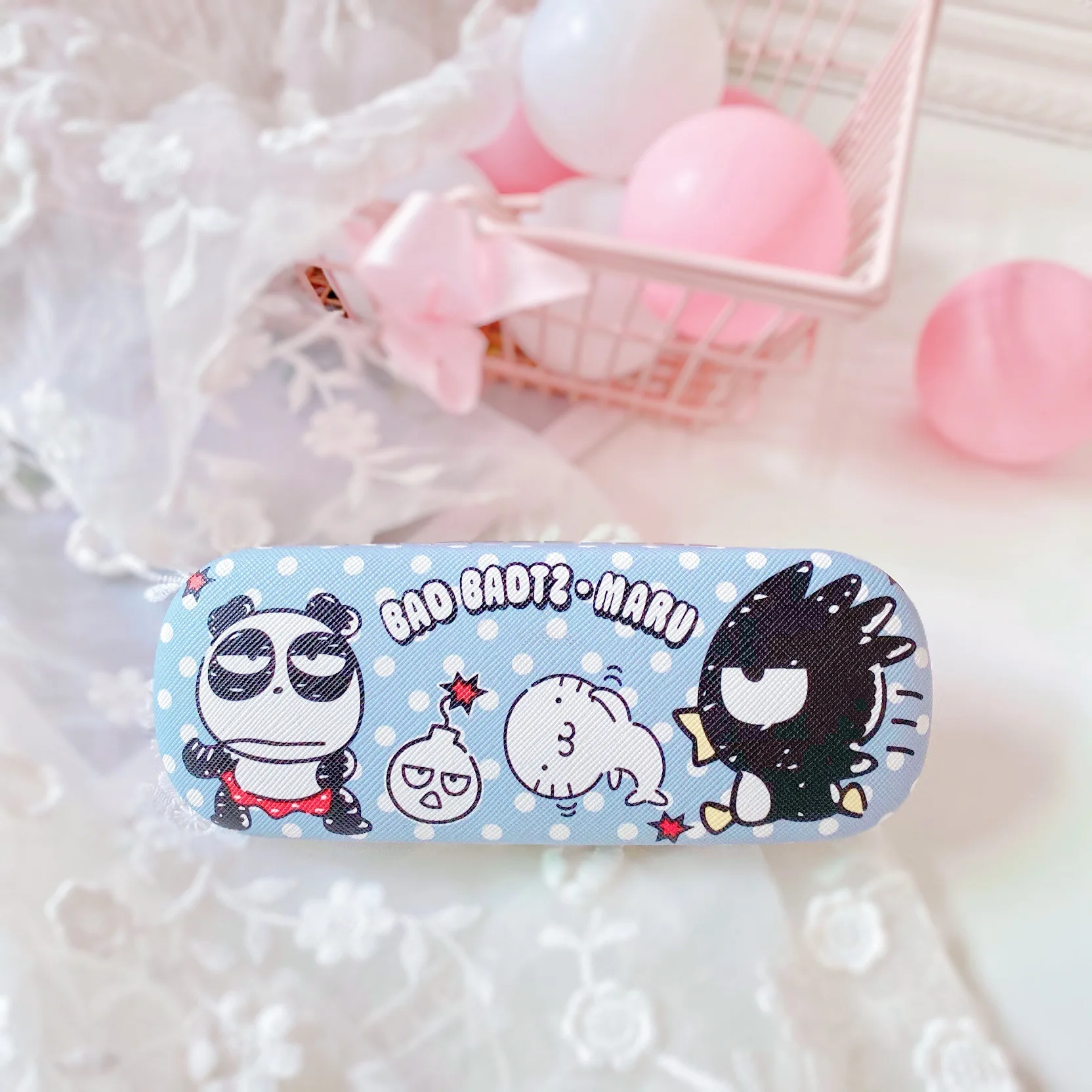 Sanrio чехол с мультяшными очками Hello Kitty искусственная ткань мелодией для очков
