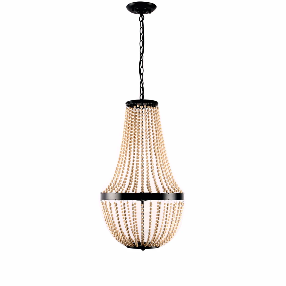 Классическая французская Люстра для прихожей спальни кофейни бара деревянная