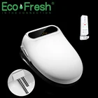 Умное сиденье для унитаза Ecofresh, сиденье для унитаза, биде, электрическая крышка биде, тепловое сиденье, светодиодсветильник, интеллектуальная автоматическая крышка для унитаза
